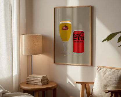 Stella & Coke Zero Print
