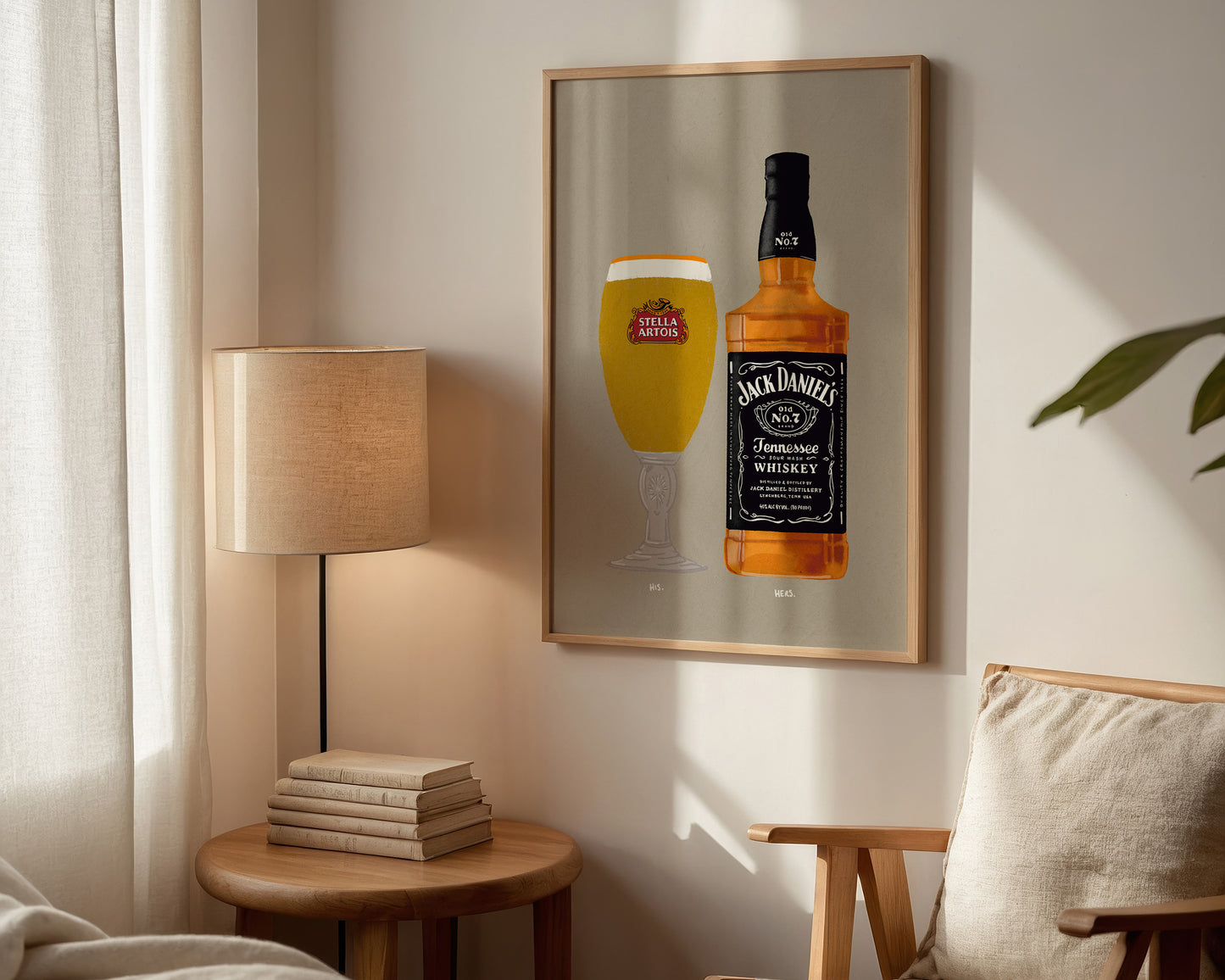 Stella & Jack Daniel's Print