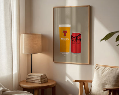 Tennent's & Coke Zero Print