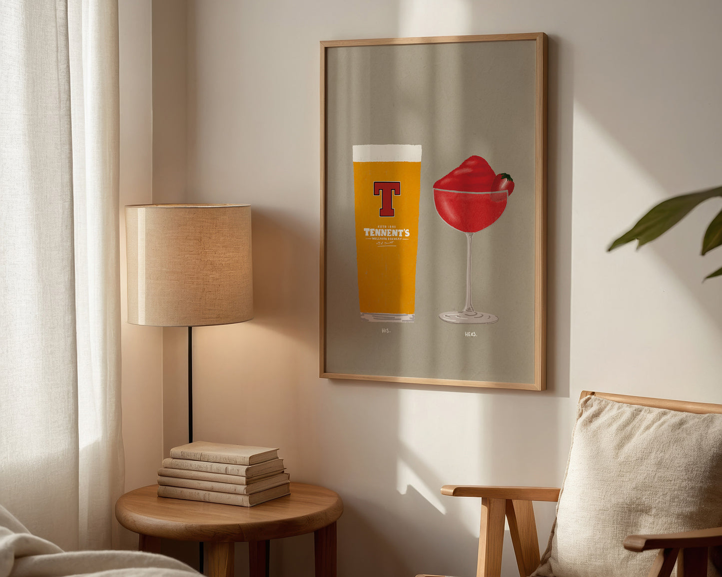 Tennent's & Frozen Strawberry Daiquiri Print