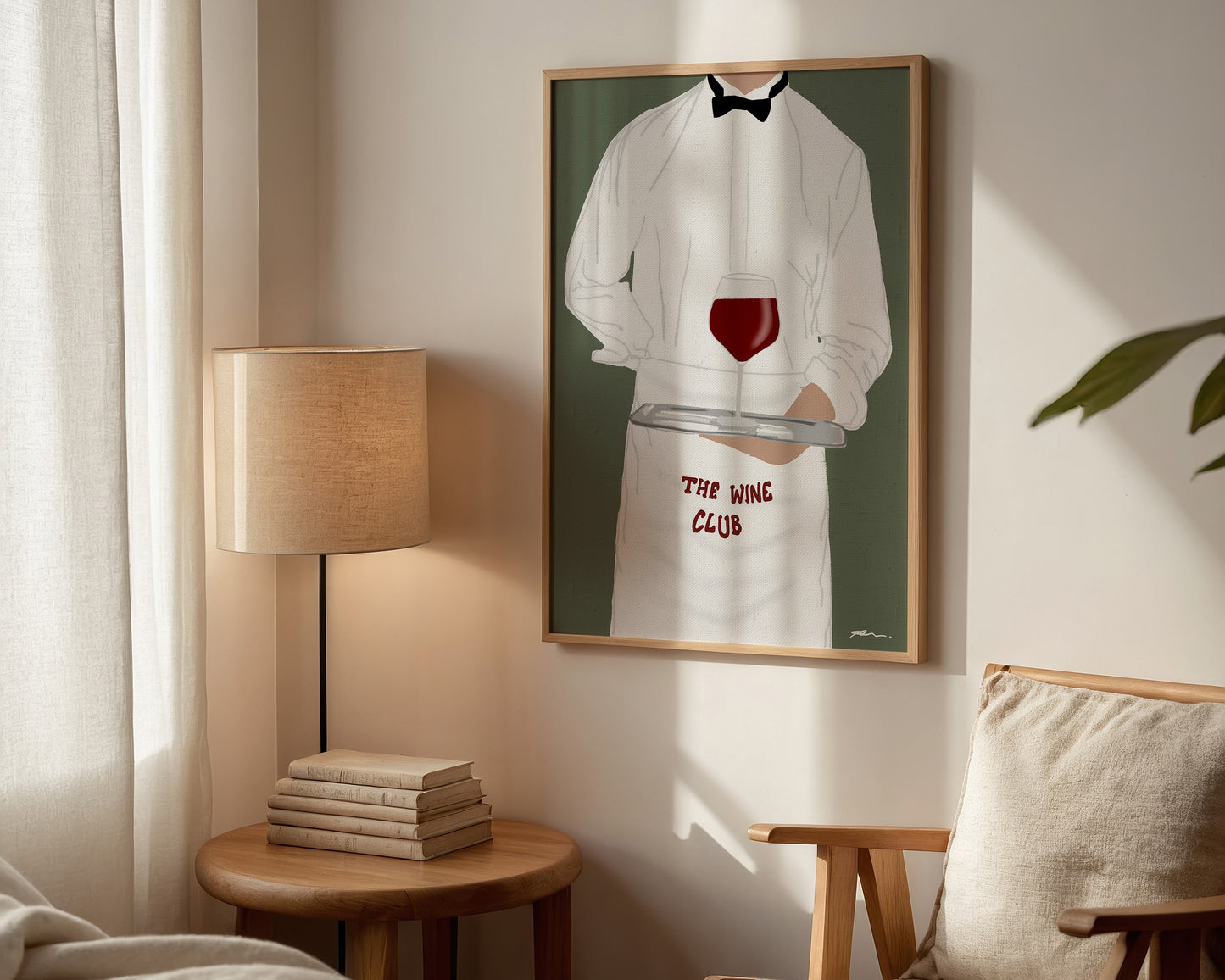 Wine Club Waiter Print