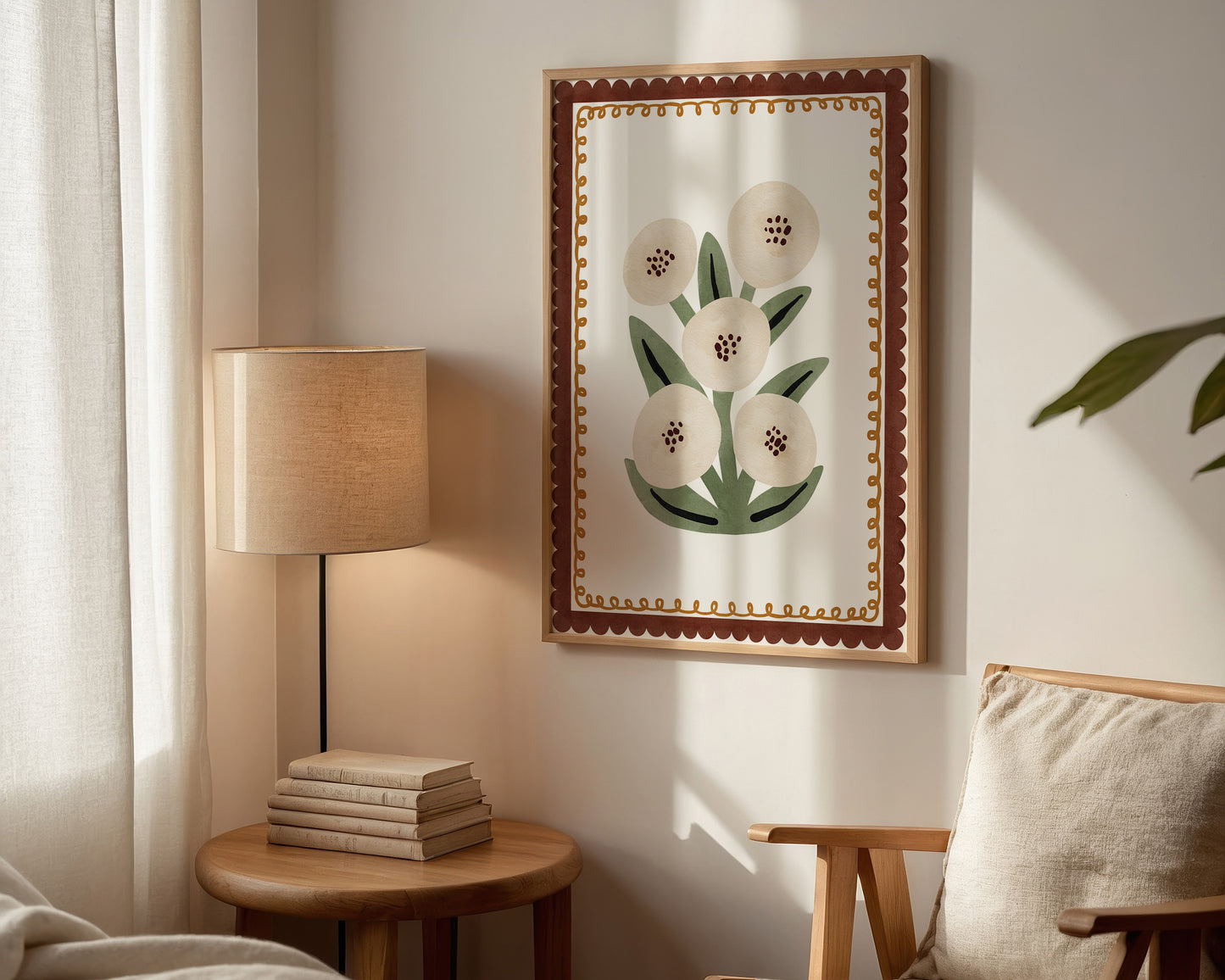 White Flowers Print