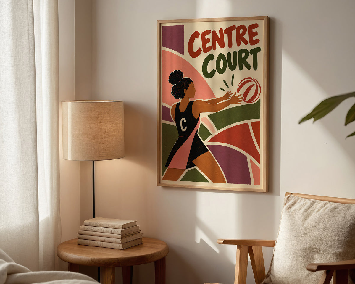 Centre Netball Print