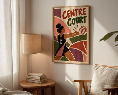 Centre Netball Print