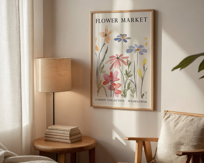 Flower Market Wildflowers Print