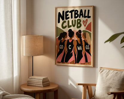 Netball Club Print