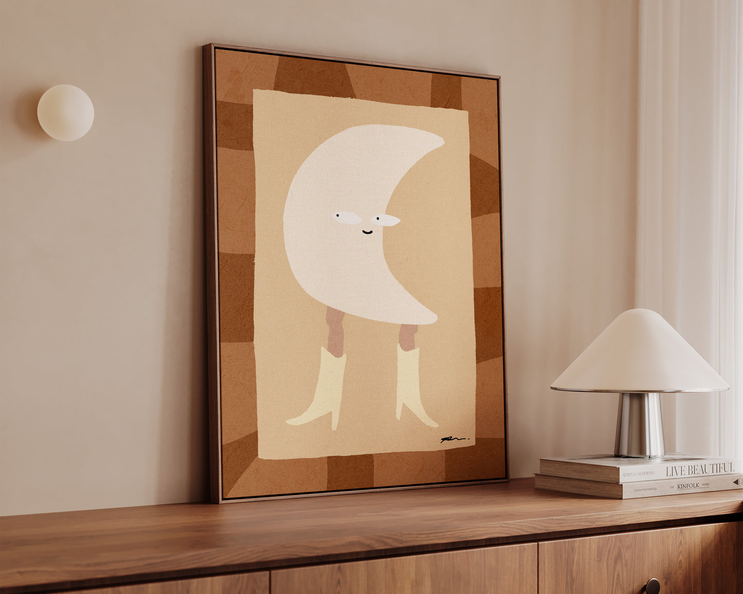 Moon Cowgirl Canvas