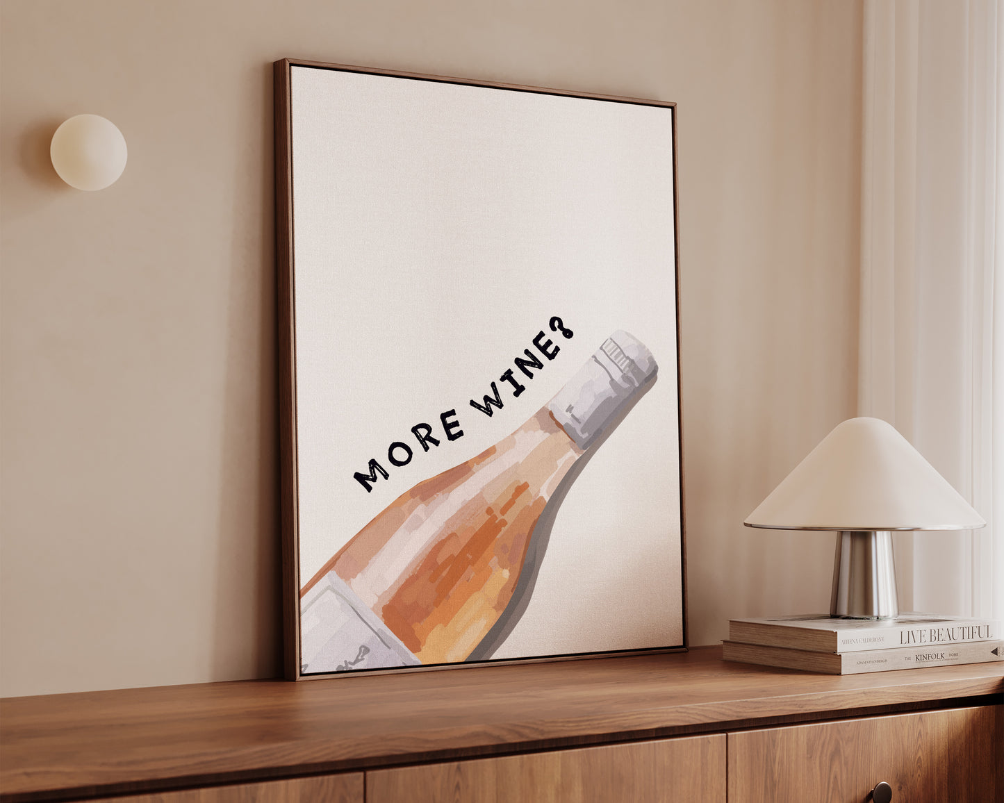 More Wine Canvas