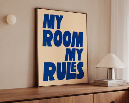 My Room My Rules Canvas