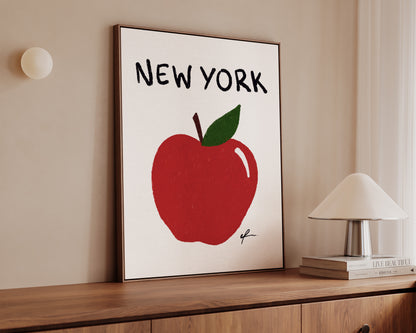 New York Big Apple Canvas