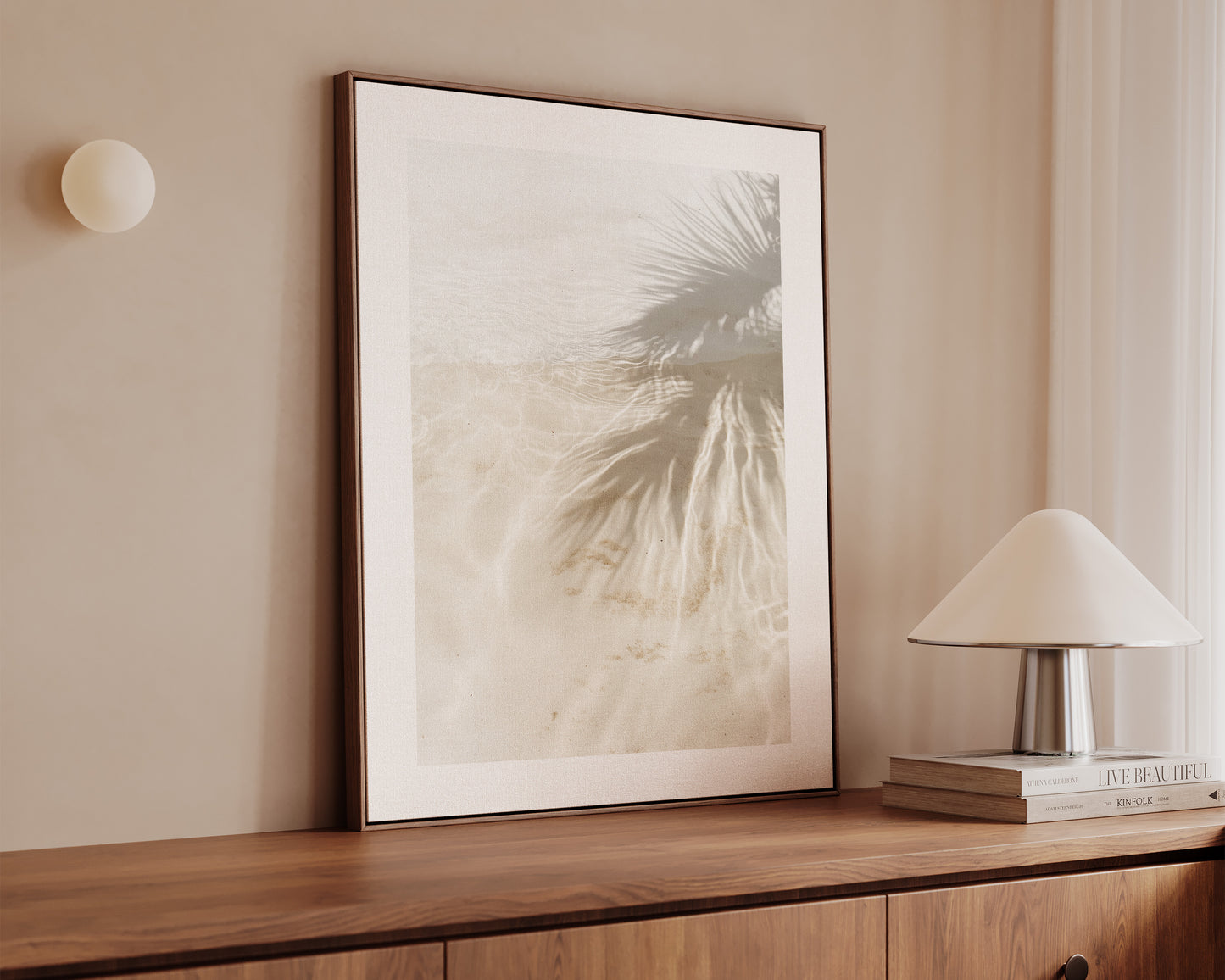 Palm Tree Shadows Canvas