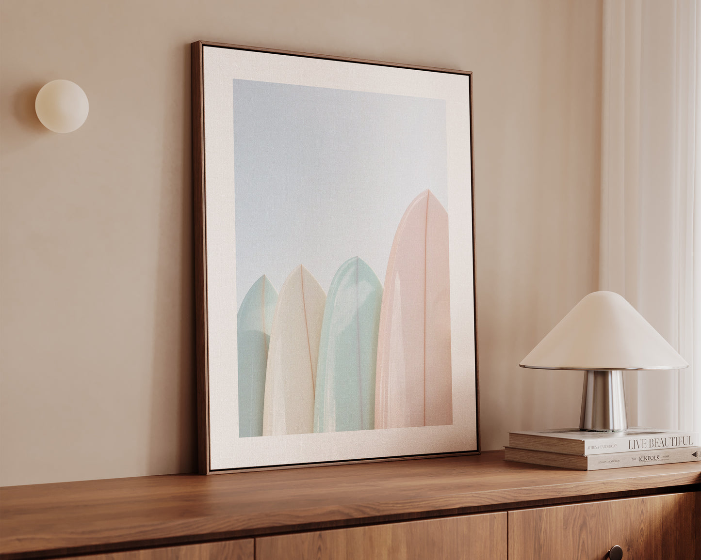 Pastel Surfboards Canvas