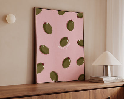 Pink Olives Canvas