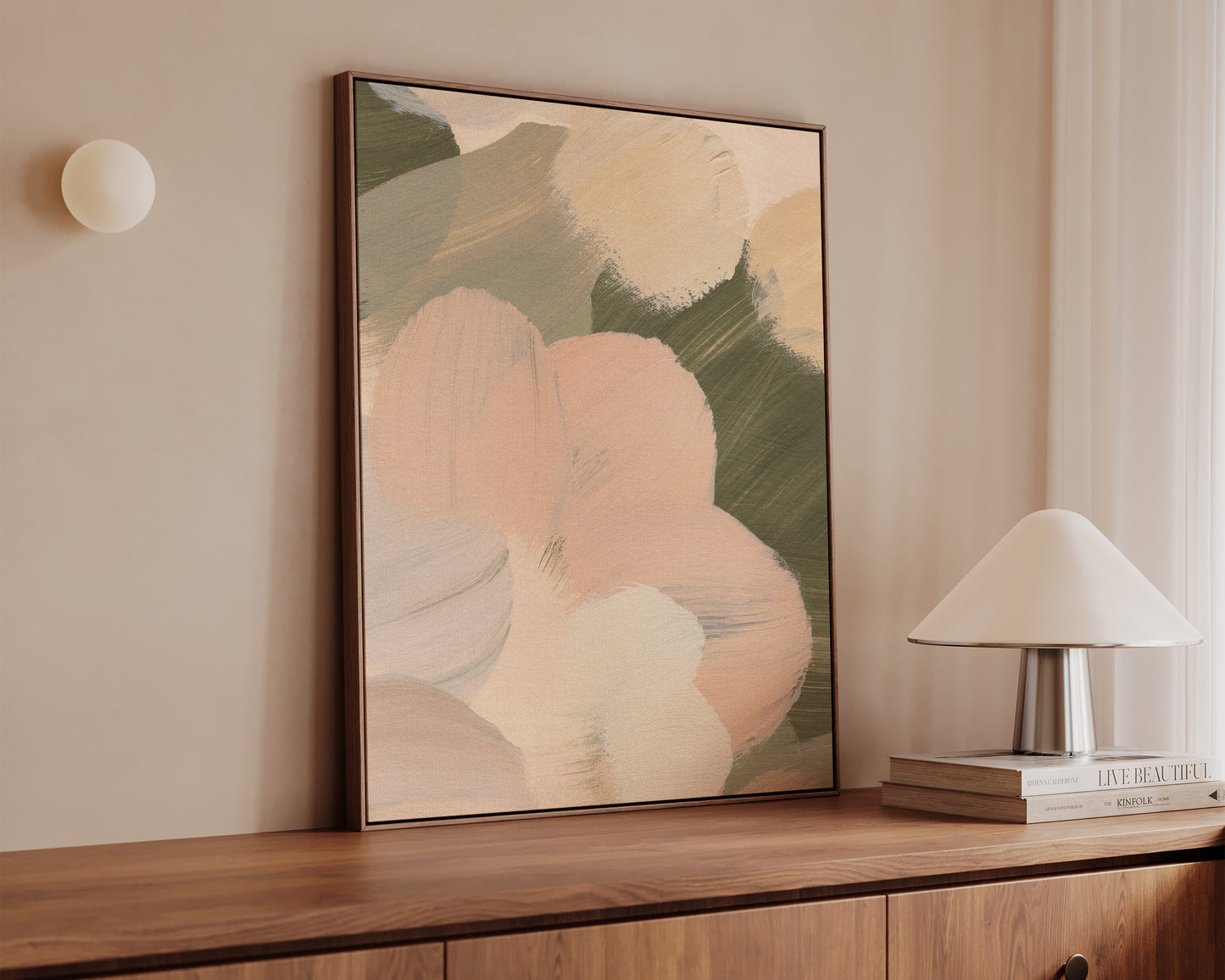 Pink & Green No. 2 Canvas