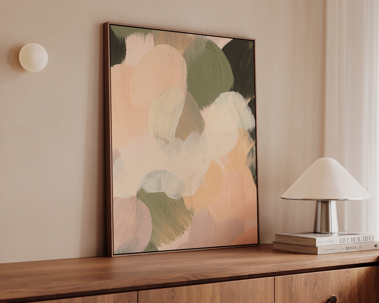 Pink & Green No. 3 Canvas
