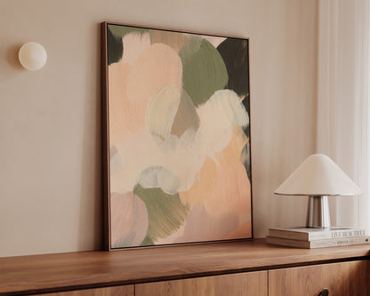 Pink & Green No. 3 Canvas