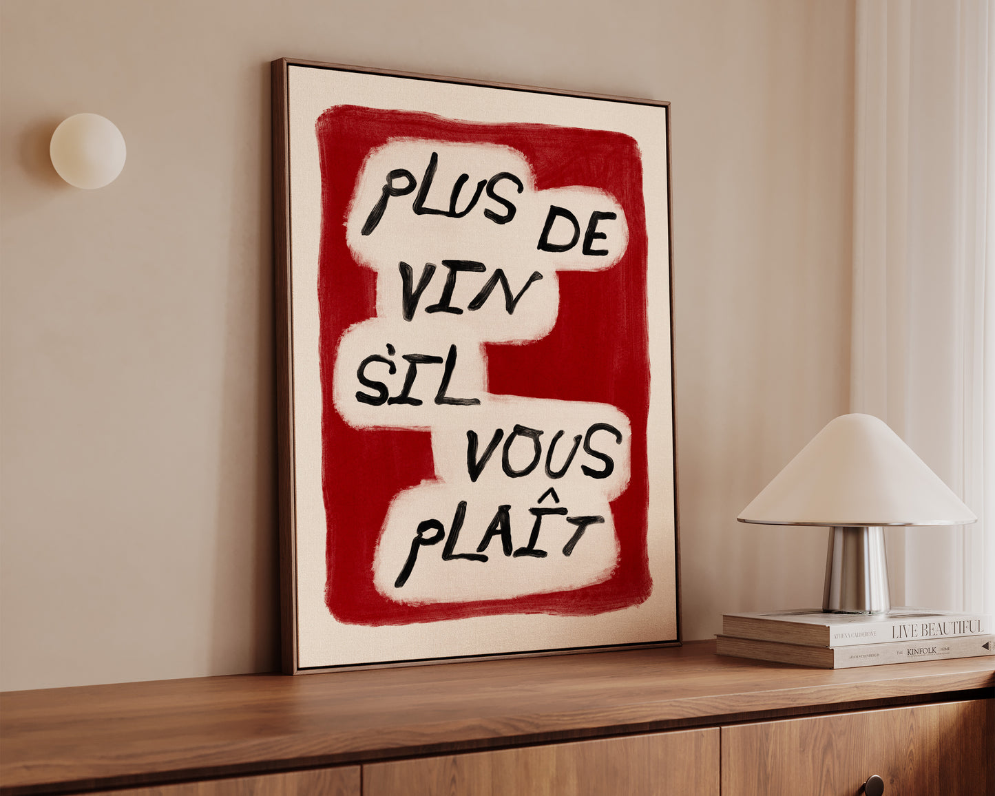 Plus De Vin Canvas