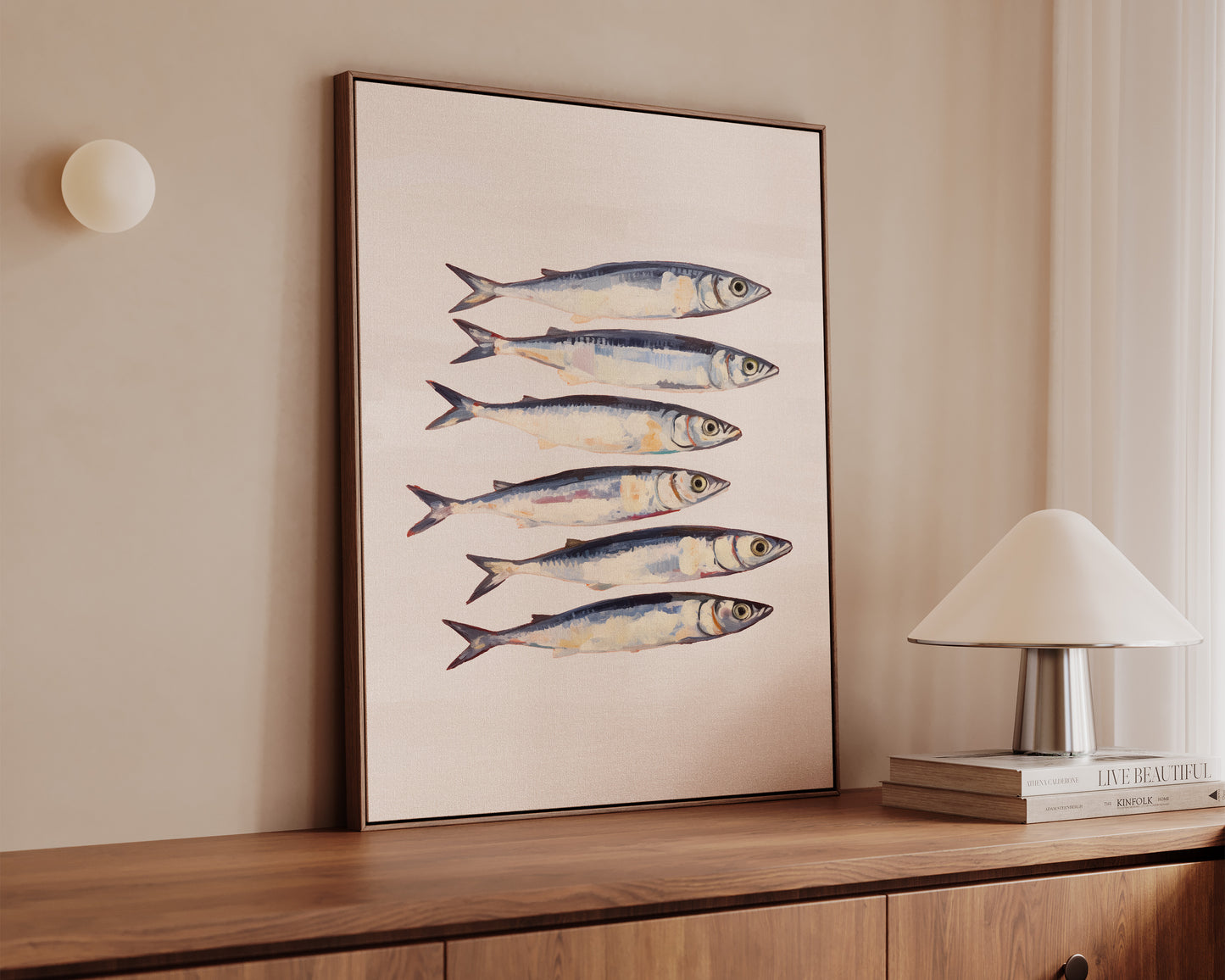 Blush Pink Sardines Canvas