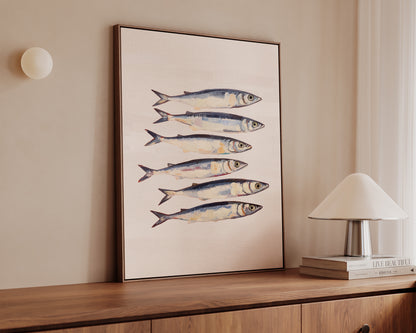 Blush Pink Sardines Canvas