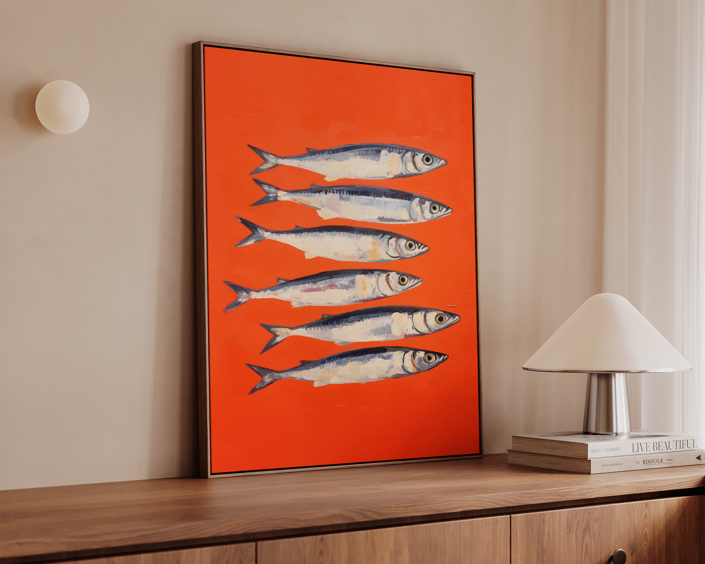Red Sardines Canvas