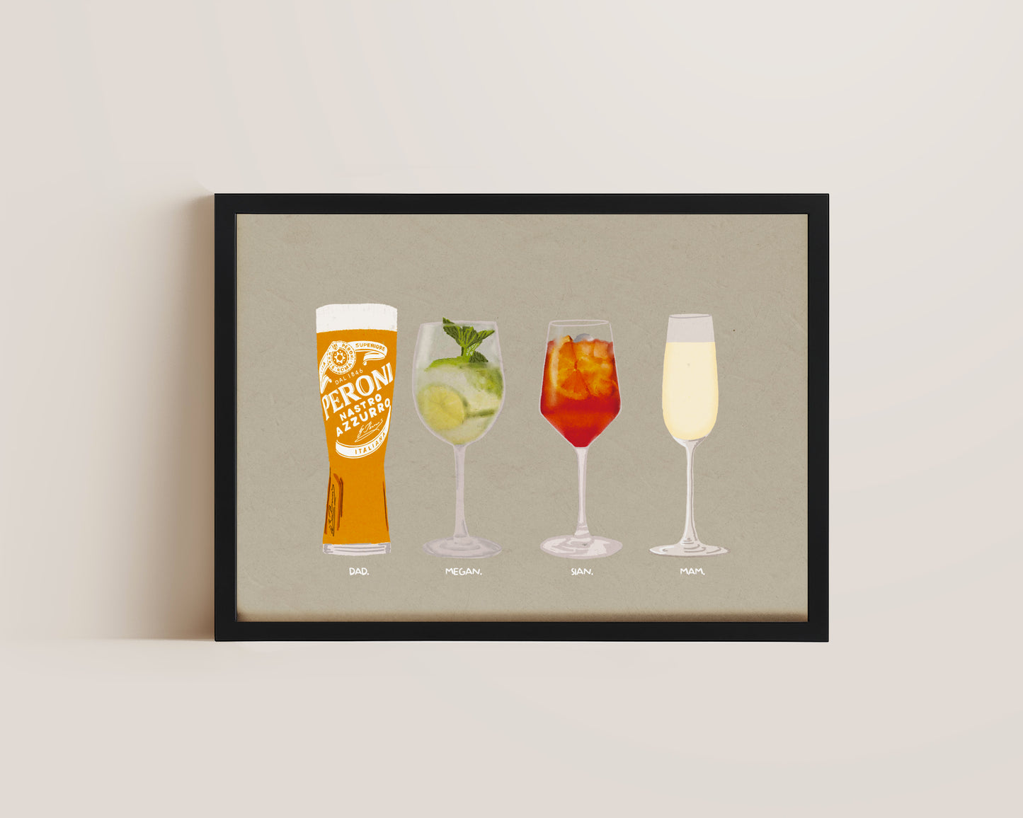 Four Drink Print