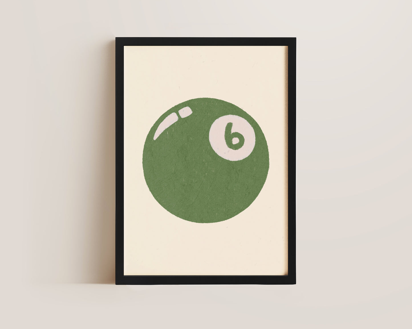 6 Ball Green Print