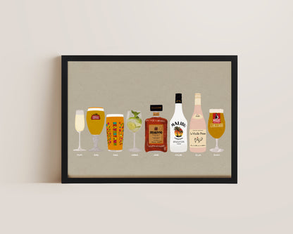 Eight Drink Print