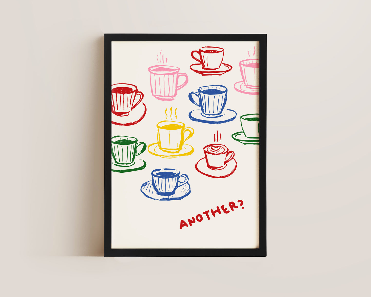 Another Coffee Colourful Print