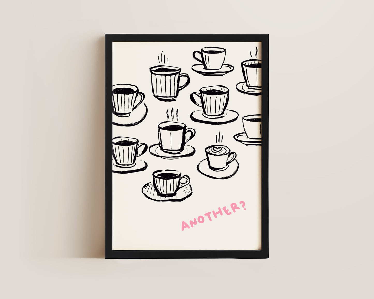 Another Coffee In Pink Print