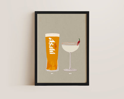 Asahi & Spicy Marg Print