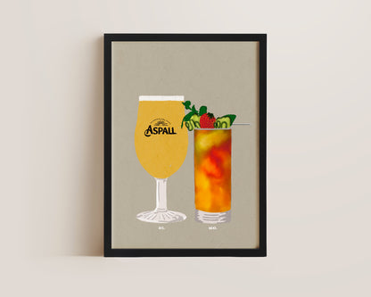 Aspall & Pimms Print
