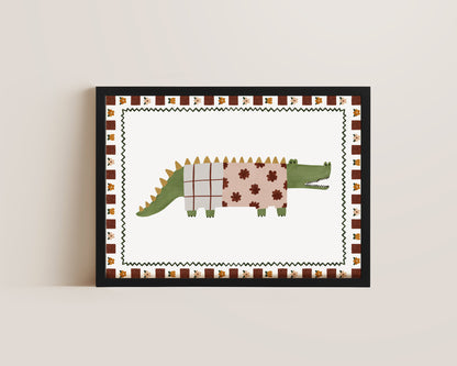 Boho Crocodile Print