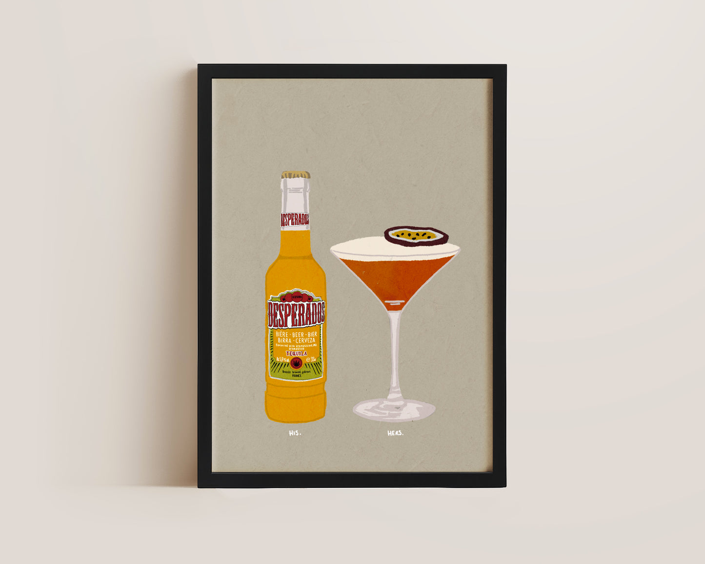 Desperados & Pornstar Martini Print