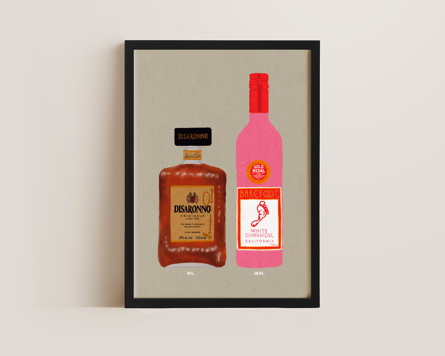 Disaronno & White Zinfandel Print