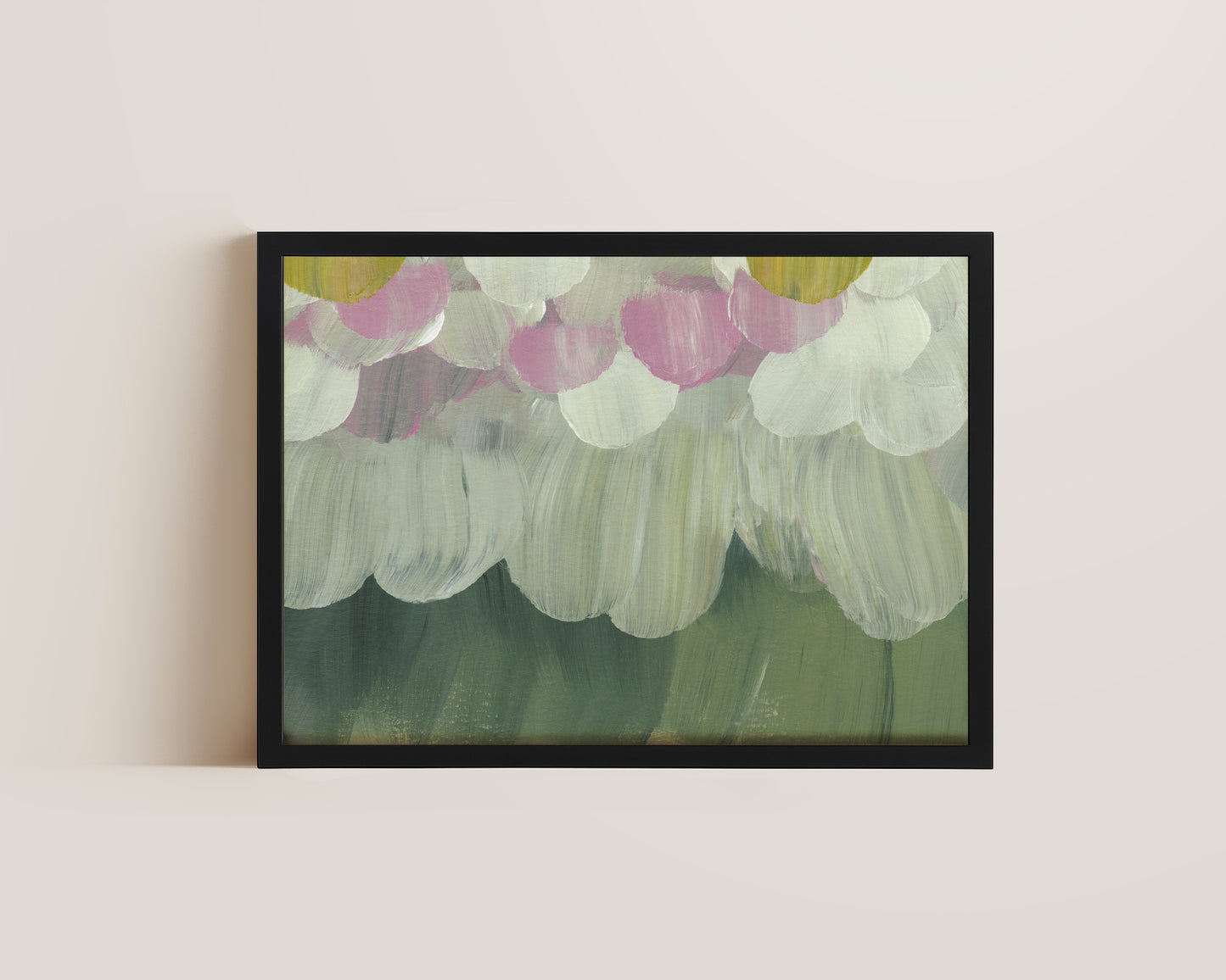 Forest Green & Pink No. 4 Print