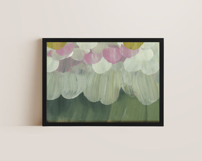 Forest Green & Pink No. 4 Print