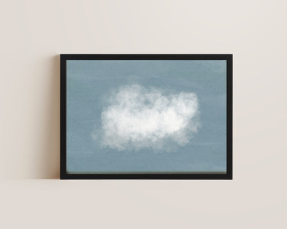 Gloomy Blue Clouds Print