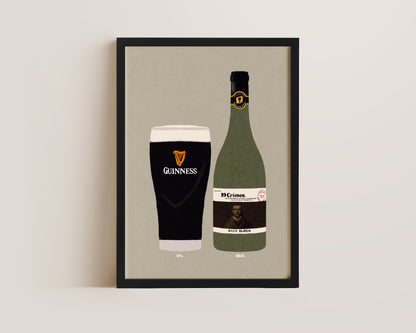 Guinness & 19 Crimes Print