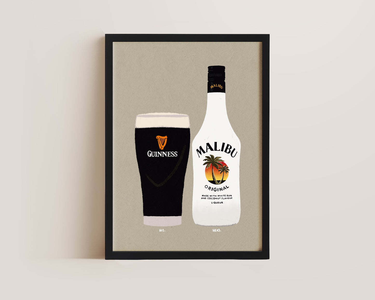 Guinness & Malibu Print