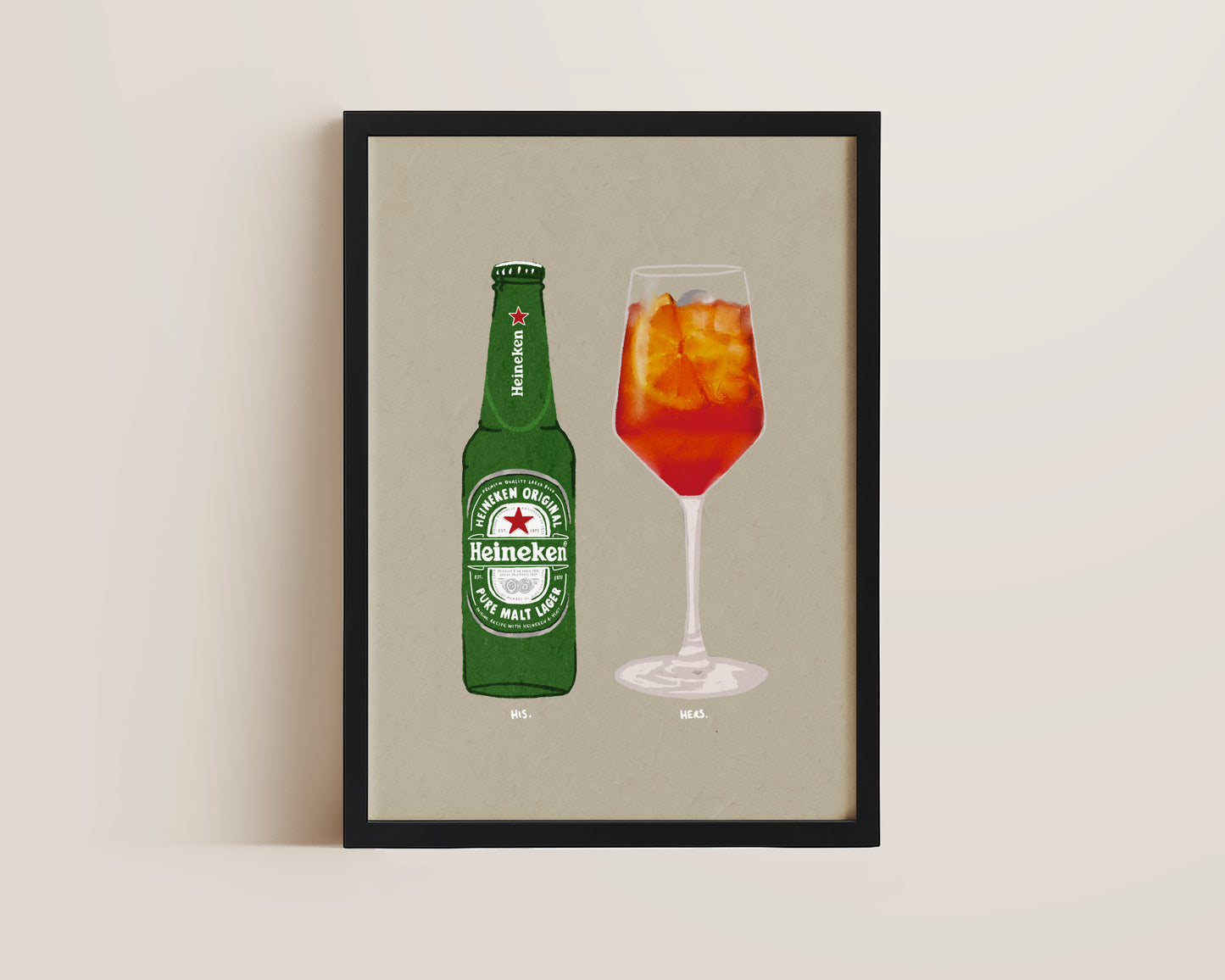Heineken & Aperol Spritz Print