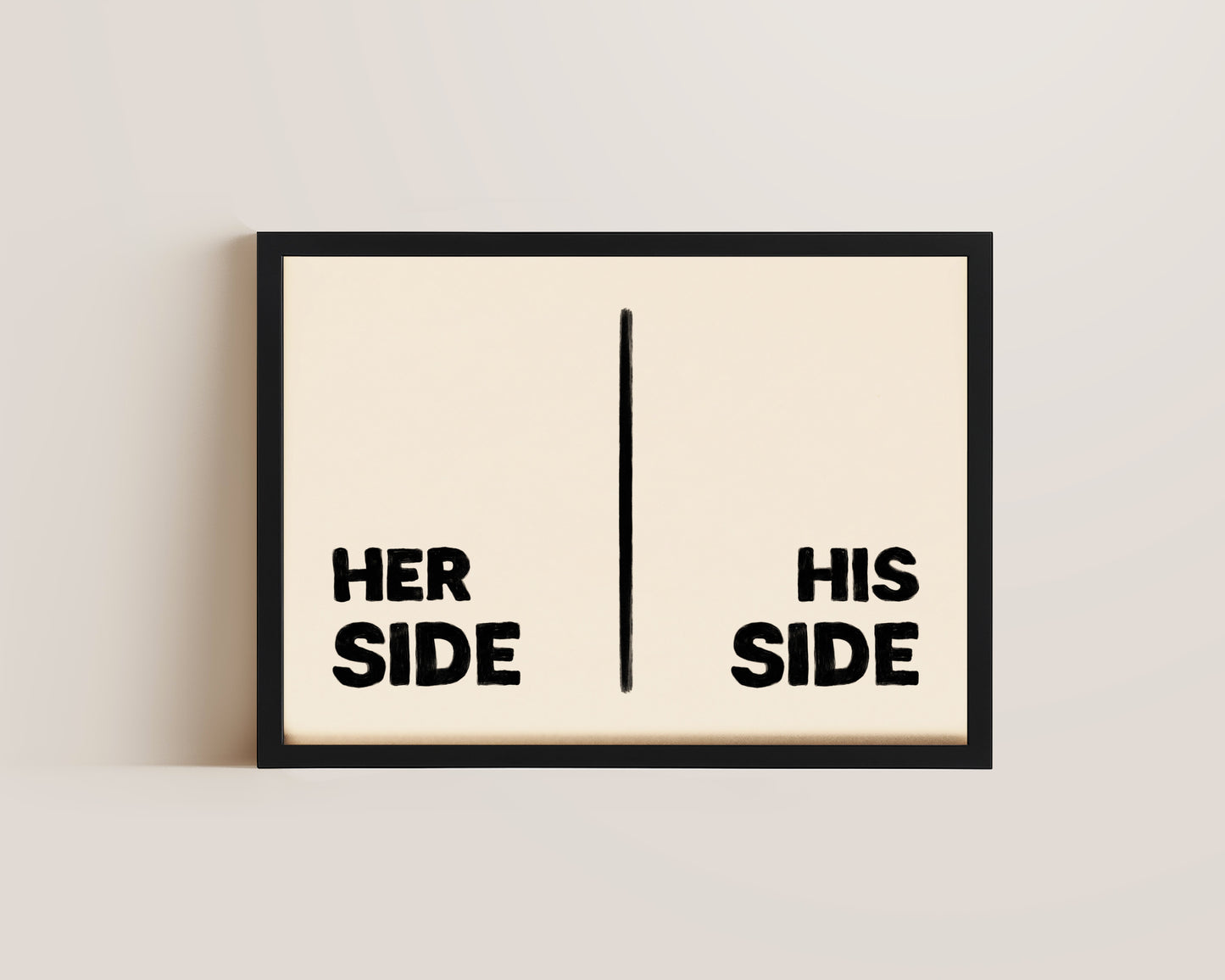 Her Side His Side Print