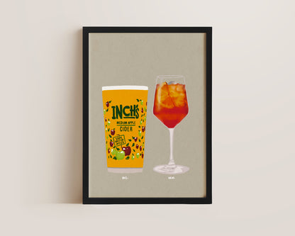 Inch's & Aperol Spritz Print