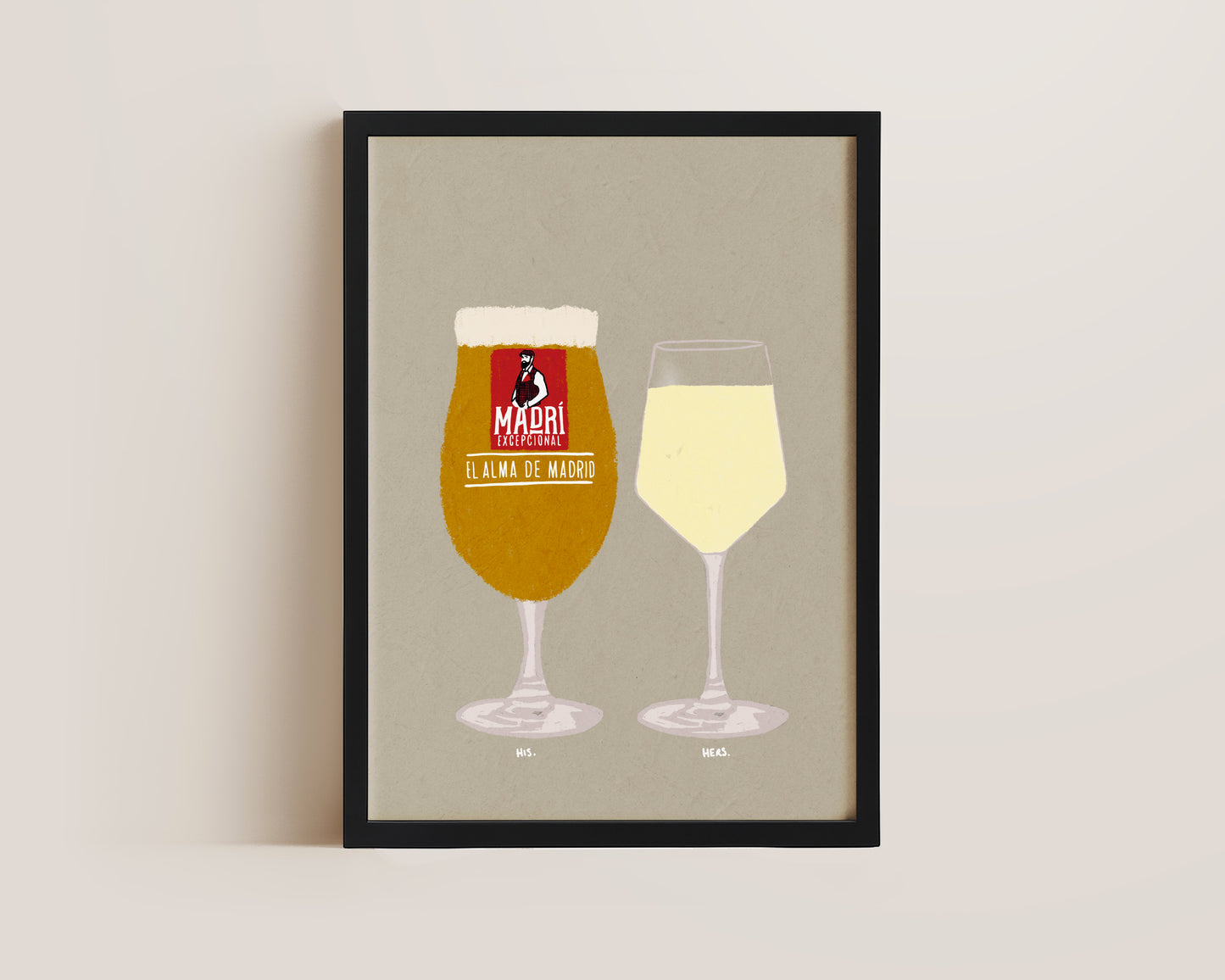 Madri & White Wine Print
