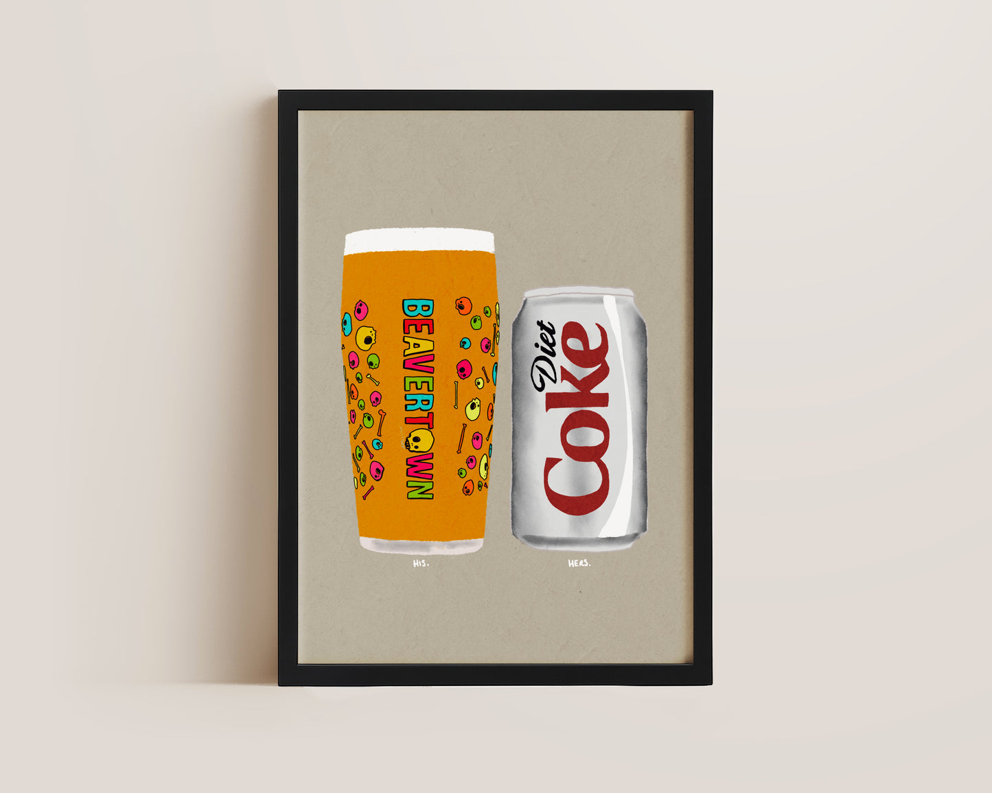 Neck Oil & Diet Coke Print
