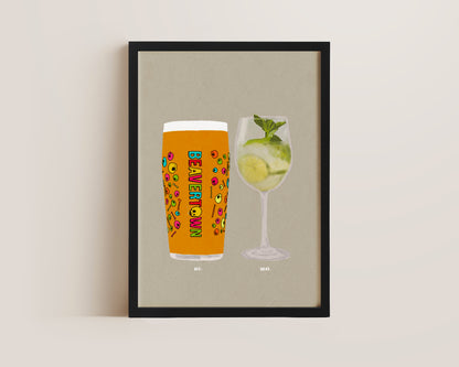 Neck Oil & Hugo Spritz Print