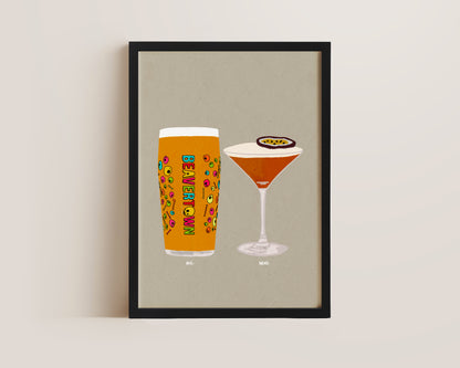Neck Oil & Pornstar Martini Print