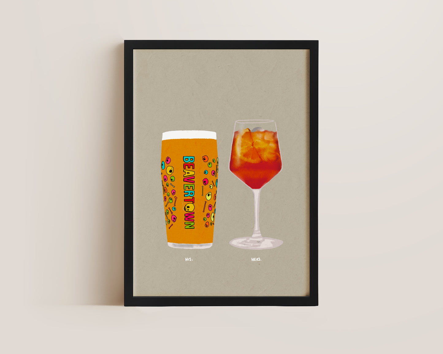 Neck Oil & Aperol Print