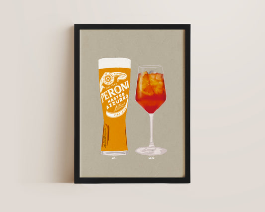 Peroni & Aperol Spritz Print