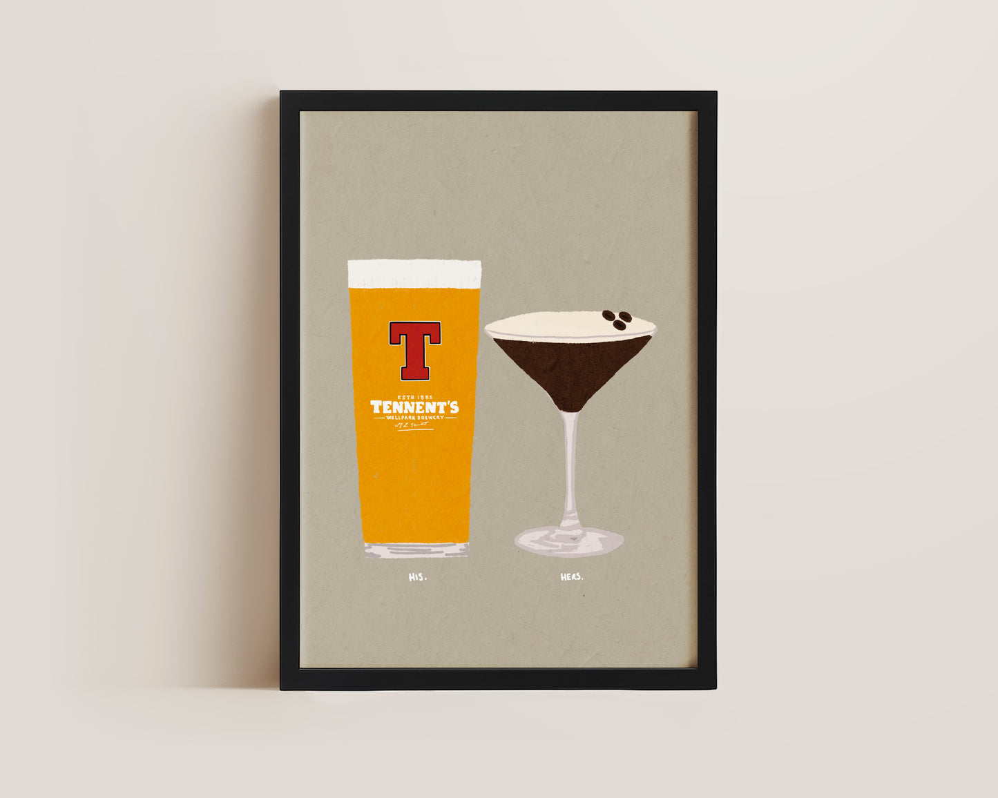 Tennents & Espresso Martini Print
