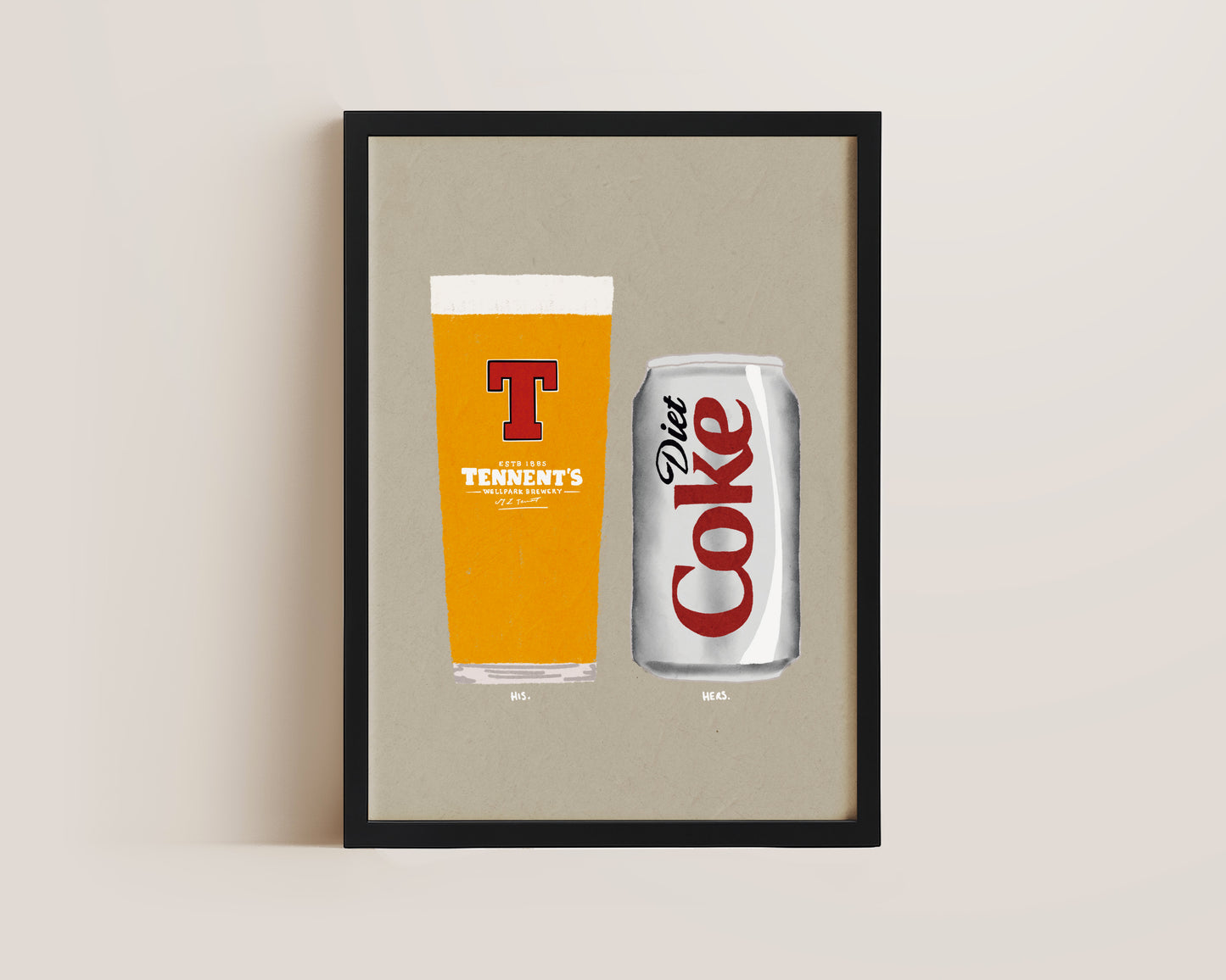 Tennents & Diet Coke Print